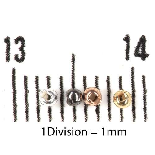 Tungsten Slotted Beads 1.5mm (1/16 inch) Copper