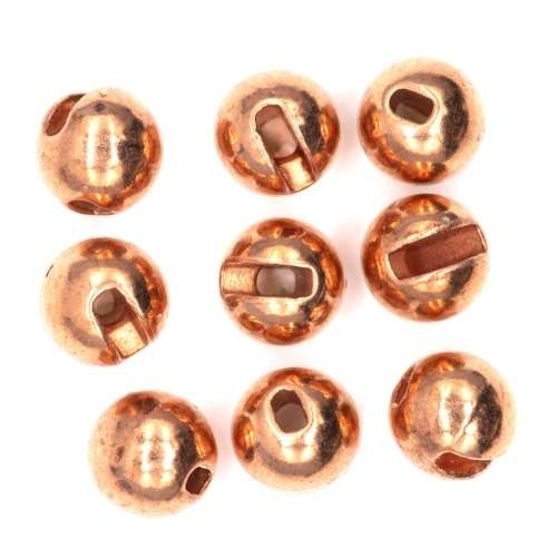 Tungsten Slotted Beads 4.6mm (3/16 inch) Copper