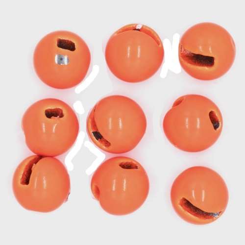 Tungsten Slotted Beads 4.6mm (3/16 inch) Fl Orange