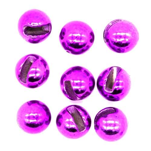 Tungsten Slotted Beads 4.6mm (3/16 inch) Purple