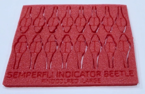 Foam Indicator Beetle Bodies Large 17mm (Hooks #8 #10)