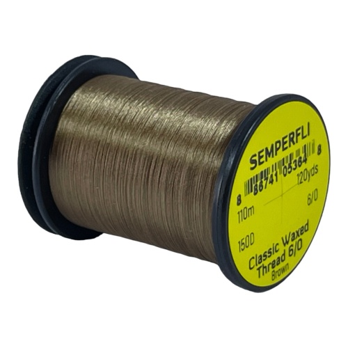 Classic Waxed Thread 6/0 110m (120 Yards) Brown