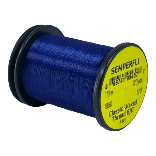 Classic Waxed Thread 8/0 110m (120 Yards) Navy