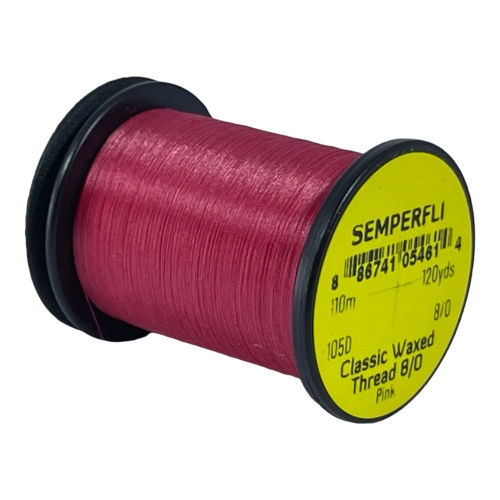 Classic Waxed Thread 8/0 110m (120 Yards) Pink