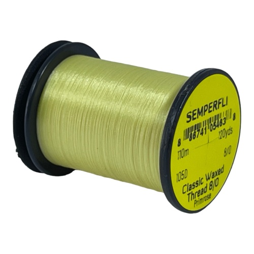 Classic Waxed Thread 8/0 110m (120 Yards) Primrose