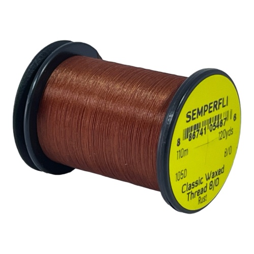 Classic Waxed Thread 8/0 110m (120 Yards) Rust