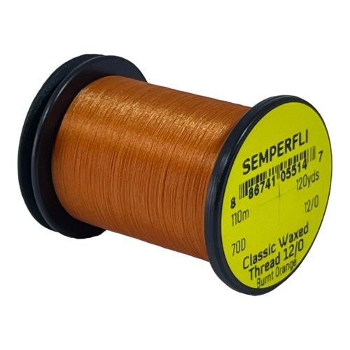 Classic Waxed Thread 12/0 110m (120 Yards) Burnt Orange