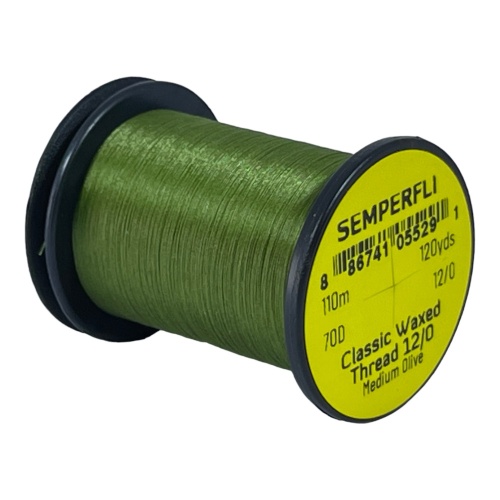 Classic Waxed Thread 12/0 110m (120 Yards) Medium Olive