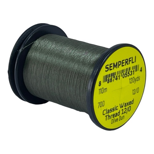 Classic Waxed Thread 12/0 110m (120 Yards) Olive Dun