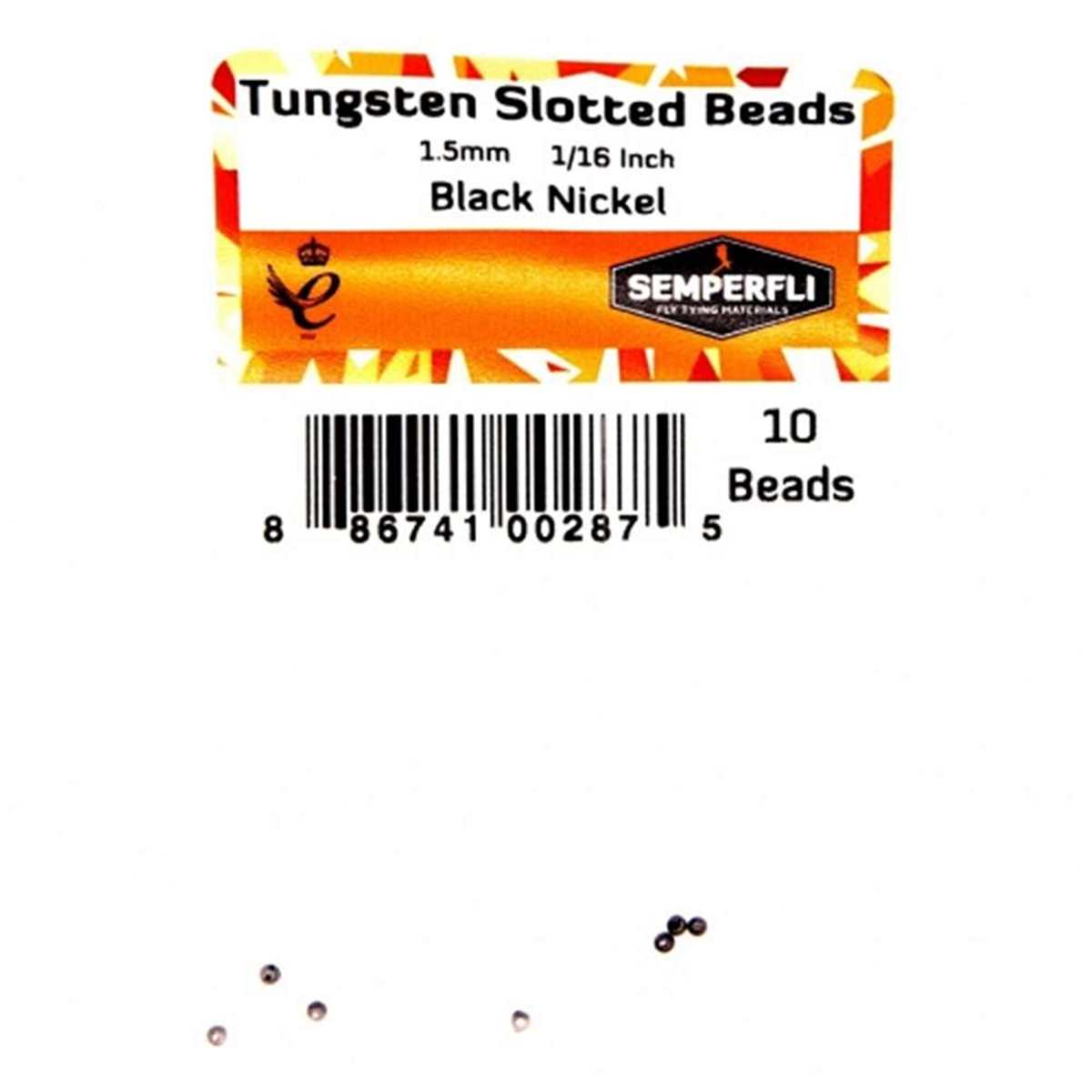 Tungsten Slotted Beads 1.5mm (1/16 inch)