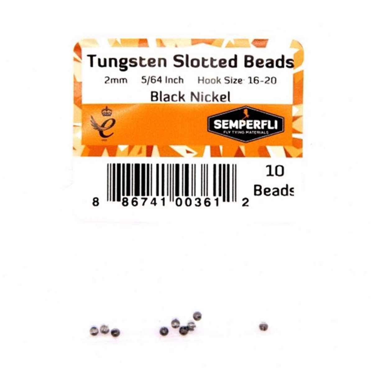 Tungsten Slotted Beads 2mm (5/64 inch)