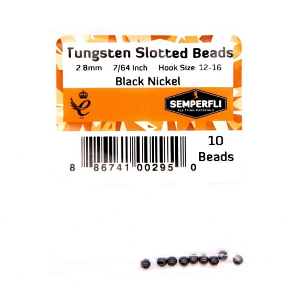 Tungsten Slotted Beads 2.8mm (7/64 inch)