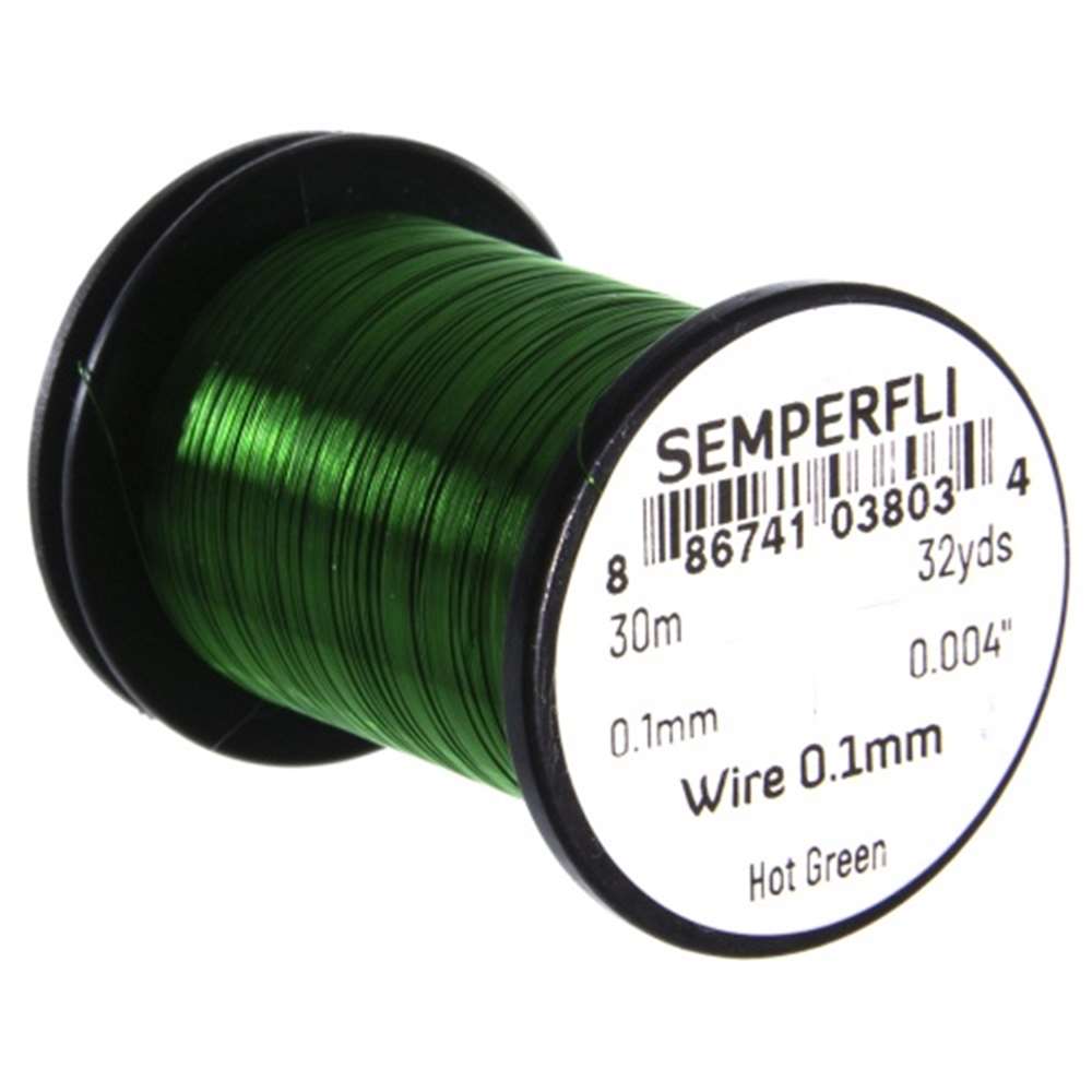 Ultrafine 0.1Mm Wire Thin Hot Green, Semperfli