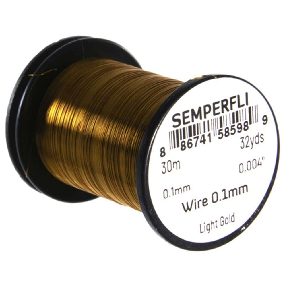 Ultrafine 0.1Mm Wire Thin Light Gold, Semperfli